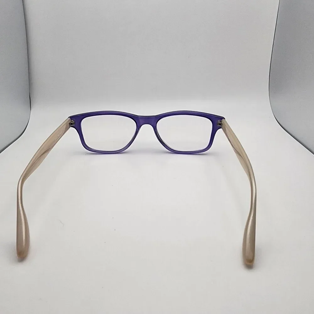Isaac Mizrahi Purple & Cream Prescription Glasses Frames